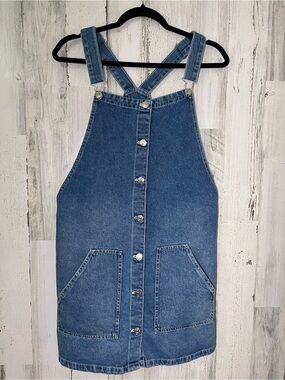 & Denim Women's Denim Overall Dress w/Pockets Size 10